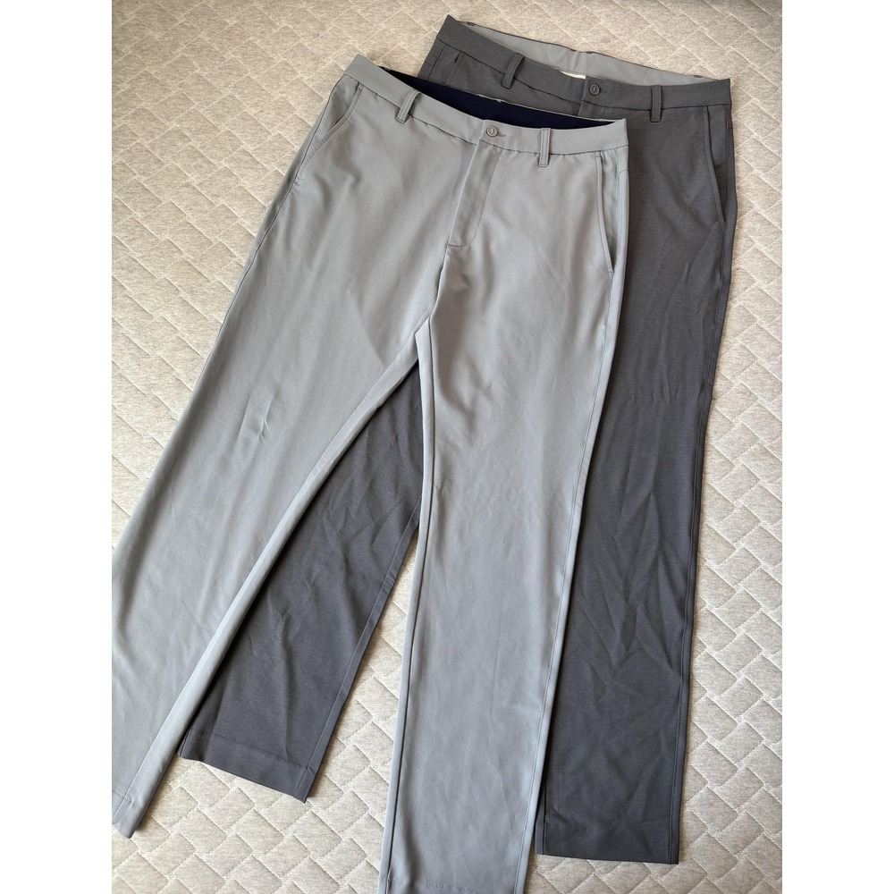FootJoy Pants Lot Mens 34x34 Gray Stretch Golf Performance Lightweight Pockets